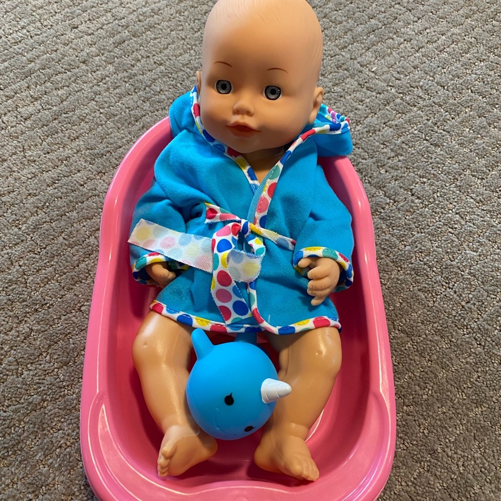 Bathtime baby doll